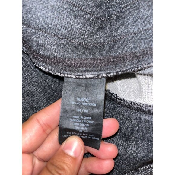 Vince Mens Gray Heather Jogger Pants M Elastic Drawstrin - Picture 10 of 11